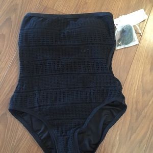 Anne Cole crochet / sheer one piece